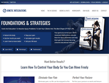 Tablet Screenshot of kineticintegrations.com